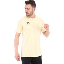 Raru Teamswear Erkek Basic T-Shirt Sırca Krem