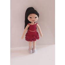 Toys City Süslü Kız Amigurumi Organik Oyuncak