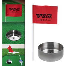 Pz Home Golf Yeşil Delik Bardak ile Bayrak ile Dayanıklı Kapalı Açık Atıcı Aksesuarları 4 cm (Yurt Dışından)