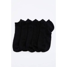 Black Arden Socks 5 Çift Siyah Erkek Kısa Çorap 40-44 Numara BT-0522