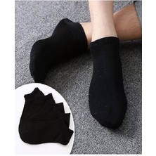 Black Arden Socks 5 Çift Siyah Erkek Kısa Çorap 40-44 Numara BT-0522