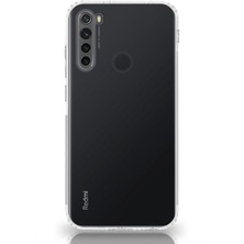 Caseworld Xioami Redmi 8 Pro ile Uyumlu Kapak Tıpalı Kamera Korumalı Şeffaf Premier ile Uyumlu Kılıf