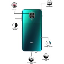 Caseworld Xiaomi Redmi Note 9s ile Uyumlu Kapak Tıpalı Kamera Korumalı Şeffaf Premier ile Uyumlu Kılıf