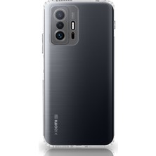 Caseworld Xiaomi Mi 11T 5g ile Uyumlu Kapak Tıpalı Kamera Korumalı Şeffaf Premier ile Uyumlu Kılıf