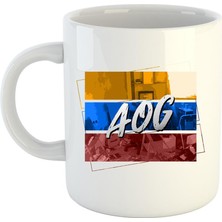 Aog Logo Baskılı Porselen Kupa Bardak #1