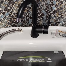 Hms Hazer Lavabo Bataryası Siyah Sümela Serisi