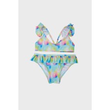 Slipstop Rihanna Junior Sırt Detaylı Fırfırlı Bikini Kız Çocuk Bikini SM22110219