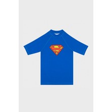 Slipstop Kent Junior Süperman Uv Korumalı Mayo Kısa Kollu T Shirt Erkek Çocuk T Shirt ST21120039