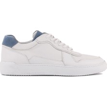 Sail Lakers - Beyaz Deri Bağcıklı Erkek Sneaker