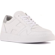 Sail Lakers - Beyaz Deri Bağcıklı Erkek Sneaker
