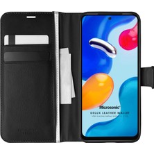 Microsonic Xiaomi Redmi Note 11S Kılıf Delux Leather Wallet Siyah