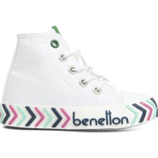 Benetton® | BN-30644 - 3394 Beyaz Mavi - Çocuk Spor Ayakkabı