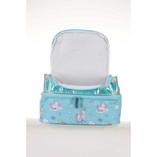 Kaukko Kids & Love Unicorn Aynalı Taşlı Beslenme Çantası 24X15X15 (L7062)