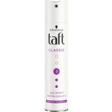 Taft Classic Ekstra Güçlü Sprey 250 Ml 1 Adet Saç Spreyi