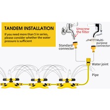 KKmoon 360° Dönebilen Bahçe Fıskiyesi Ayarlanabilir 2 Püskürtme (Yurt Dışından)