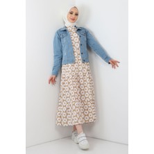 Moda Mihram Düğmeli Kot Ceket Açık Kot 6027