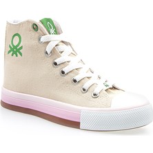 Benetton® | BN-30189 - 3374 Bej - Kadın Spor Ayakkabı