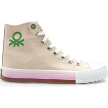 Benetton® | BN-30189 - 3374 Bej - Kadın Spor Ayakkabı