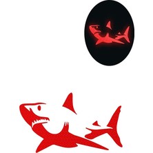 Özkaş Köpek Balığı Reflektörlü Sticker Oto Aksesuar Motor Sticker