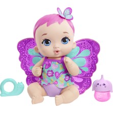 My Garden Baby Kelebek Bebeğimin Bakım Zamanı - Pembe Saçlı Bebek (30 Cm), Tekrar Kullanılabilir Bez, Kıyafet ve Kanatları ile, 3 Yaş ve Üzeri Gyp10