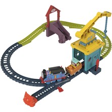 Thomas ve Arkadaşları Carly ve Sandy Oyun Seti, motorlu Thomas lokomotif ile tren ve pist seti, 3 yaş ve üzeri HDY58