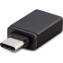 Otg Type-C To USB Çevirici Otg Type-C To USB Siyah Metal Kutulu Hadron HN4457K