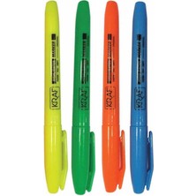 Kraf Fosforlu Kalem 2 mm Uç No 340 4 Renk Set