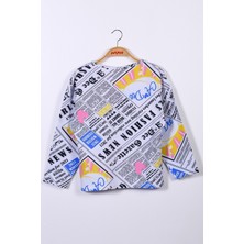 Kız Çocuk Desenli T-Shirt (4-12YAŞ)