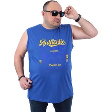Starbattal Erkek Büyük Beden Atlet Bis Yaka Los Angeles Indigo 22136-2-STD
