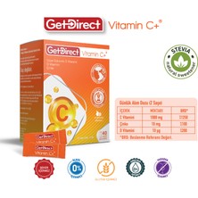 Vitamin C+ 1000 Mg C Vitamini, D Vitamini, Çinko 40 Saşe – Uzun Salınımlı C Vitamini, Susuz Kullanım