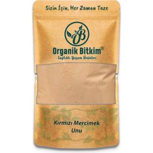 Organik Bitkim Mercimek Unu ( Kırmızı Mercimek Un ) Taze Çekilmiş 250 gr