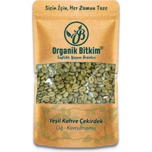 Organik Bitkim Yeşil Kahve Çekirdek Çiğ Tane 500 gr Doğal Taze