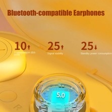 Y50 Kablosuz Kulaklık Gürültü Azaltma Bluetooth Uyumlu 5.0 Mini Kulak Kulak Stereo Müzik Kulaklık Çalışmak Için