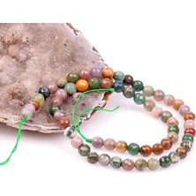 Taş Sandığı Akik Taşı Dizi  8 mm - Hint Akiği