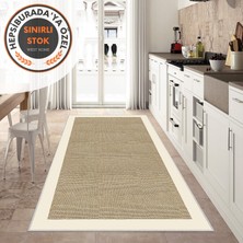West Home Dijital Baskı Yıkanabilir Kaymaz Taban Salon Halısı Mutfak Halısı Yolluk