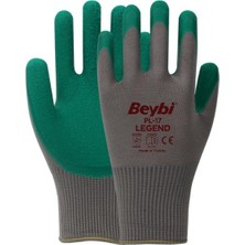 Beybi PL17 Flex Likralı Lateks Camcı Eldiveni No:10 12 Çift