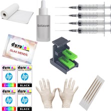 Duruink Hp F4172 F4175 F4180 (21 22) Kartuş Dolum Seti  5 Li Set 5X100ML Mürekkep