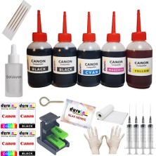Duruink Canon MX455 MX475 MX515 (Pg 540 cl 541) Kartuş Dolum Seti 5 Li Set 5X100ML Mürekkep