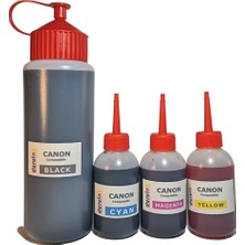 Duruink Canon E414/E404/E484/E474 Yazıcı Uyumlu Kartuş Dolum Seti 500ML SİYAH+3X100ML Renkli Mürekkep