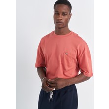 Bd Giyim Pocket Oversize Tişört Kiremit