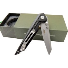 Crkt Wing 3301 Bk Siyah Kamp / Outdoor Çakı 18CM - Manuel, Kemerlikli, Metal Sap, Kutulu