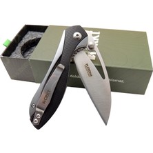 Crkt Pleroma 821A Bk Kamp / Outdoor Çakı 18CM - Manuel, Kemerlikli, Kutulu