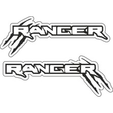 Sticker Atölyesi FORD-RANGER-YEŞILTURUNCU-STICKER-22107