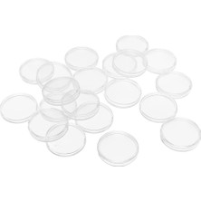 Bunblic 20PCS Temiz Yuvarlak Akrilik Para Kapsülleri Madeni Para Ekran Kılıfı - 40 mm. (Yurt Dışından)