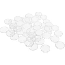 Bunblic 20PCS Temiz Yuvarlak Akrilik Para Kapsülleri Madeni Para Ekran Kılıfı - 40 mm. (Yurt Dışından)