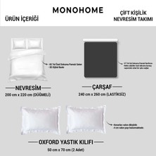 Monohome Gray Dream Çift Kişilik Nevresim Takımı 3D Pamuk Saten