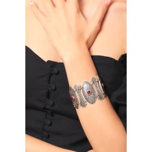 Labalaba Kadın Antik Gümüş Kaplama Zincir Bileklik