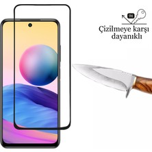 CepStok Xiaomi Redmi Note 10 5g Kırılmaz Cam 5d Tam Kaplayan 9h Temperli Ekran Koruyucu