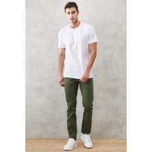 ALTINYILDIZ CLASSICS Erkek Yeşil 360 Derece Her Yöne Esneyen Rahat Slim Fit Dar Kesim Pantolon
