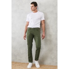 ALTINYILDIZ CLASSICS Erkek Yeşil 360 Derece Her Yöne Esneyen Rahat Slim Fit Dar Kesim Pantolon